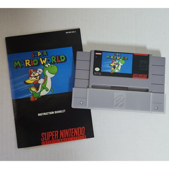 Super Mario World SNES(Super Nintendo) Cartridge Only - Picture 1 of 2